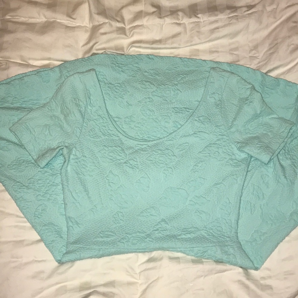 Baby blue floral dress